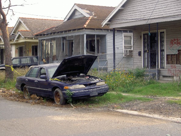  signs of a faltering economy is the rising rate of abandoned cars